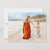 Carte de Noël minimaliste photo moderne (Dos)