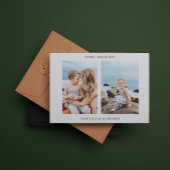 Carte de Noël minimaliste photo moderne