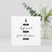 Carte de Noël minimaliste pour copain (Debout devant)