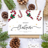 Carte de Noël minimaliste, Vacances simples et heu