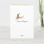 Carte de Noël Miss Mousy Mae (Dos)