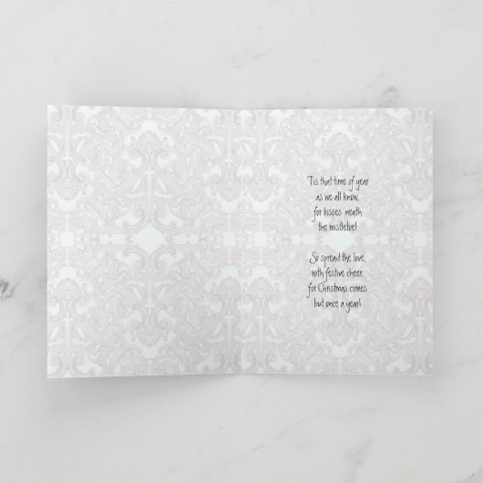 Carte de Noël Mistletoe (Intérieur)