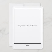 Carte de Noël Modèle de l'époque victorienne (Dos)