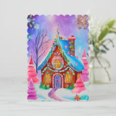 Carte de Noël modèle pain d'épices 7 (Debout devant)