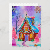 Carte de Noël modèle pain d'épices 7 (Devant / Derrière)