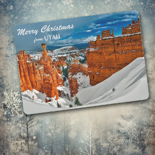 Carte de Noël Modèle photo Bryce Canyon Utah