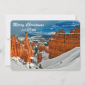 Carte de Noël Modèle photo Bryce Canyon Utah (Devant)