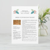 Carte de Noël Modèle Recette Famille (Debout devant)