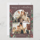 Carte de Noël Modern Chic 2 Photo Arch (Devant)