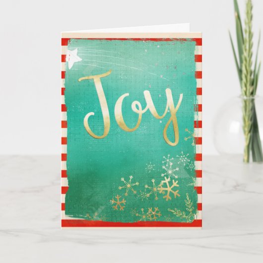 Carte de Noël Modern Joy (Devant)