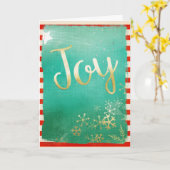 Carte de Noël Modern Joy (Fleur jaune)