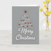 Carte de Noël Moderne (Fleur jaune)