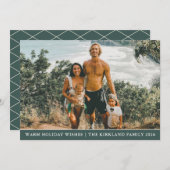 Carte de Noël moderne (Devant / Derrière)