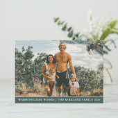 Carte de Noël moderne (Debout devant)