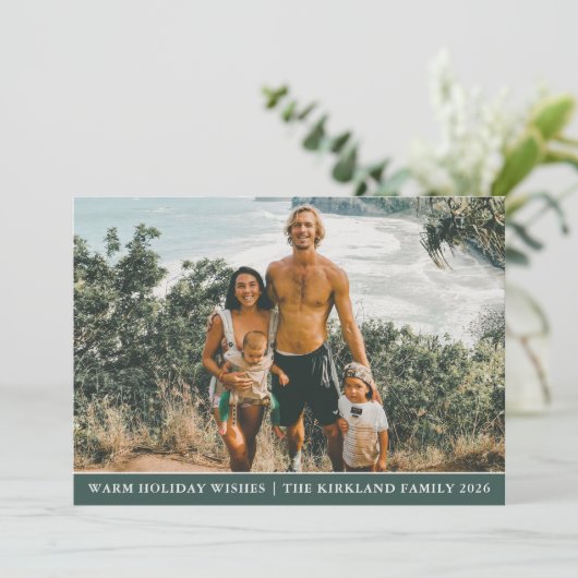 Carte de Noël moderne (Debout devant)