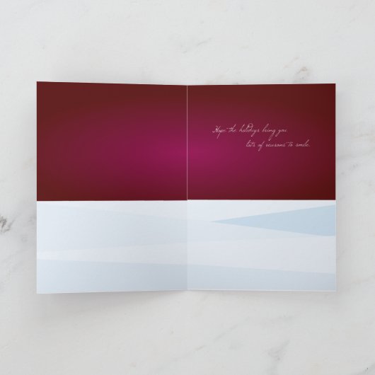 Carte de Noël moderne (Intérieur)