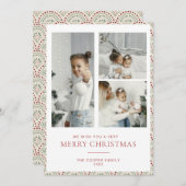 Carte de Noël moderne (Devant / Derrière)