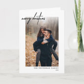 Carte de Noël moderne (Devant)