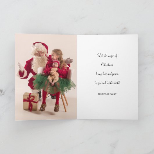 Carte de Noël moderne (Intérieur)