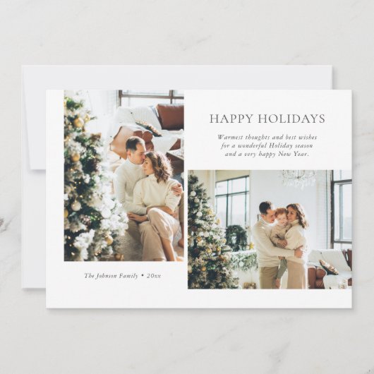 Carte de Noël moderne (Devant)