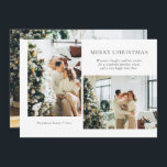 Carte de Noël moderne<br><div class="desc">La carte de Noël moderne comprend 2 photos sur le devant et 1 photo pleine dimension sur le dos.</div>