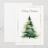 Carte de Noël moderne (Devant / Derrière)