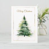 Carte de Noël moderne (Debout devant)