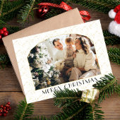 Carte de Noël moderne avec 12 photos de l'année éc