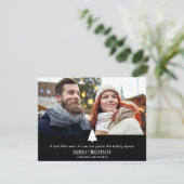 Carte de Noël moderne avec arbre à deux pins (Debout devant)