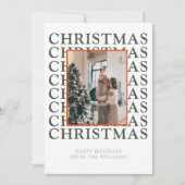 Carte de Noël moderne avec Modèle photo (Devant)