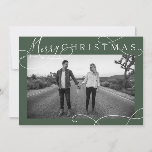 Carte de Noël Moderne avec Photo (Devant)