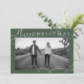 Carte de Noël Moderne avec Photo (Debout devant)