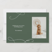Carte de Noël Moderne avec Photo (Dos)