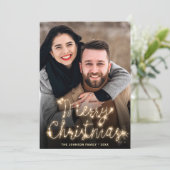 Carte de Noël Moderne avec PHOTO (Debout devant)