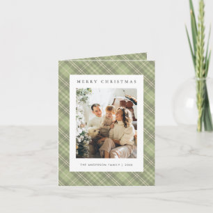 Carte de Noël Moderne avec Photo de Famille à Carr