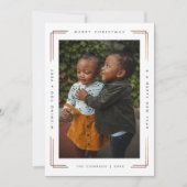 Carte de Noël moderne avec une photo (Devant)