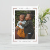 Carte de Noël moderne avec une photo (Debout devant)