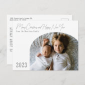 Carte de Noël moderne Boho Chic Arch (Devant / Derrière)