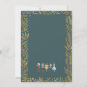 Carte de Noël moderne Casse-Noisette personnalisée (Dos)