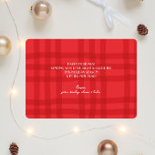 Carte de Noël moderne | Double photo rouge