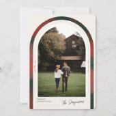 Carte de Noël moderne Elegant Arch (Devant)