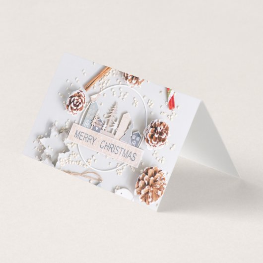 Carte de Noël Moderne & Élégante – Design Classiqu (Front)