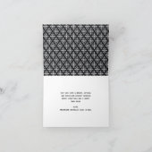 Carte de Noël moderne en noir et blanc nordique (Intérieur)