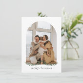 Carte de Noël moderne et minimaliste (Debout devant)