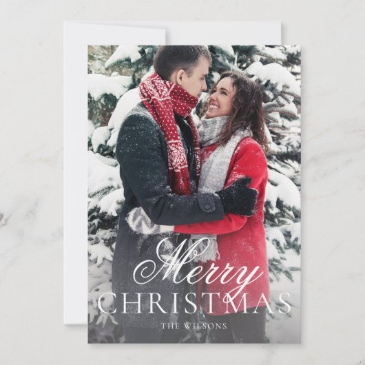 Carte de Noël moderne et moderne (Devant)