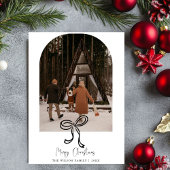 Carte de Noël moderne et tendance avec photo