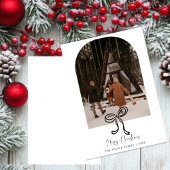 Carte de Noël moderne et tendance avec photo