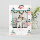 Carte de Noël moderne et vibrante (Debout devant)