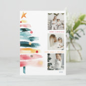 Carte de Noël moderne et vibrante (Debout devant)