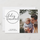 Carte de Noël Moderne Feliz Navidad (Devant)